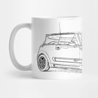 Mini GP Wireframe Mug